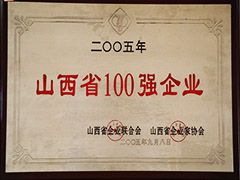 2005年山西省100強企業(yè)